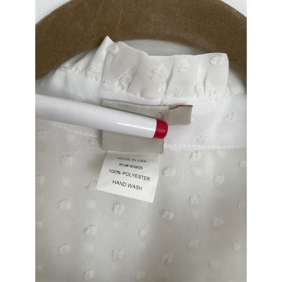 Malia Mills Carol Robe Sheer Maxi Coverup Dress M White - Picture 14 of 14